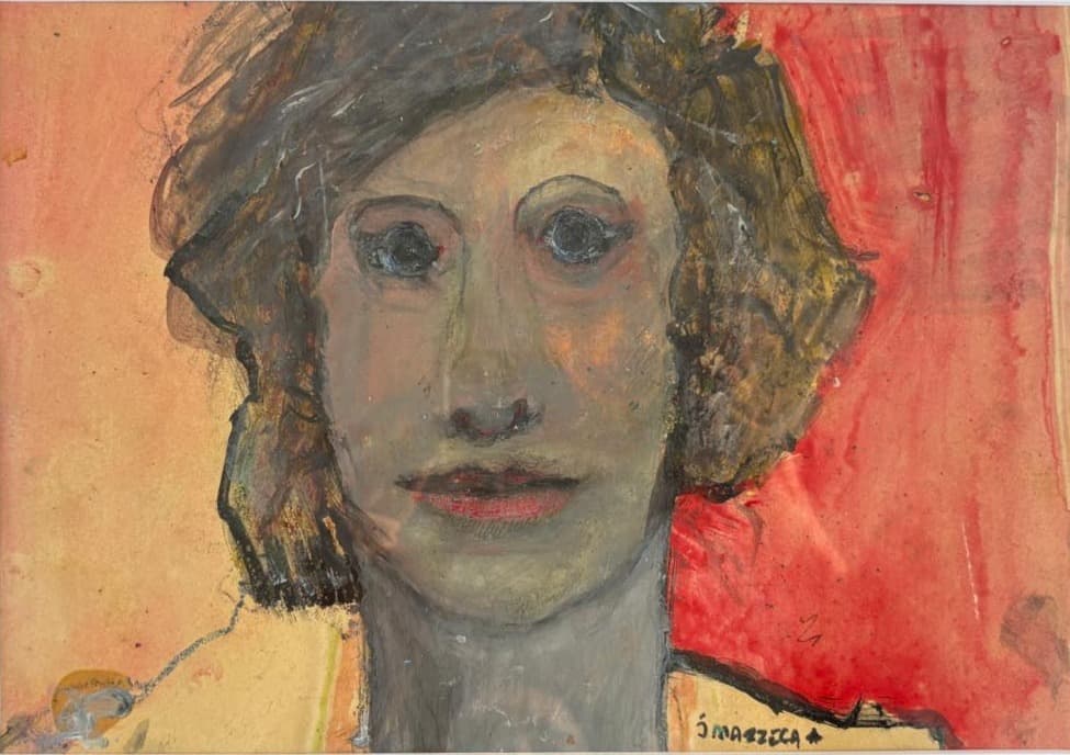 Sans titre (portrait) — Gouache